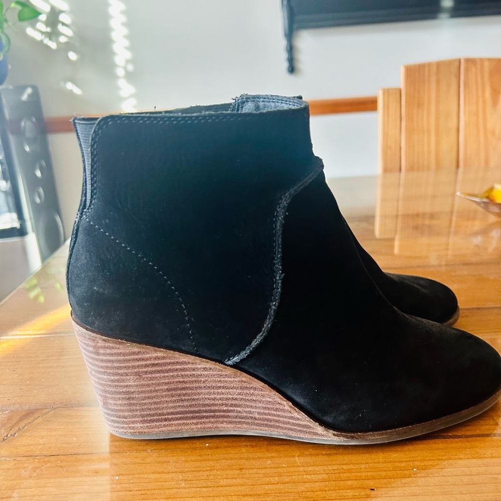 Lucky Brand Black Ankle Boots